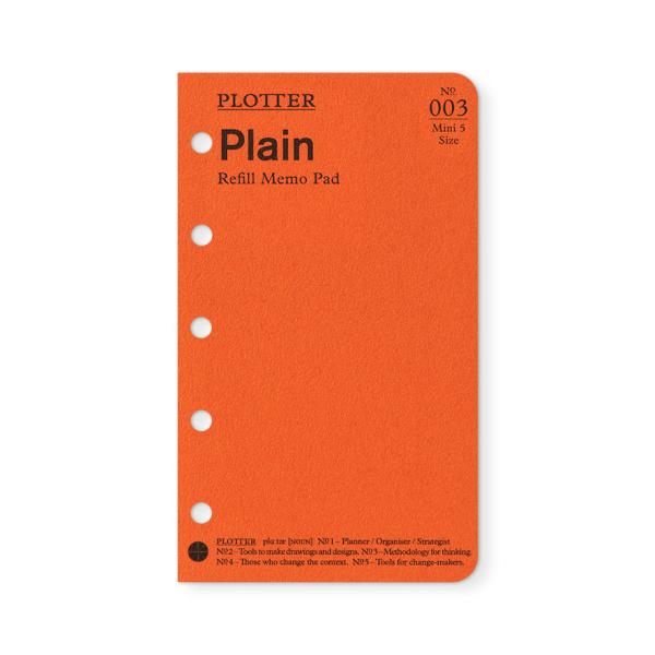 PLOTTER ミニ5 リフィルミニメモパッド無地８０枚 77718113 プロッター 手帳リフィル...