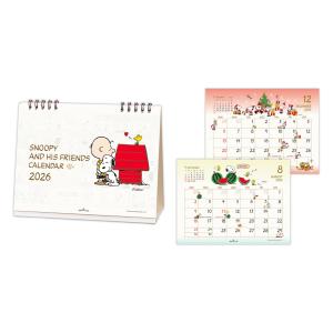 PEANUTS スヌーピー 壁掛けカレンダー2026年 2026Calendar 和風
