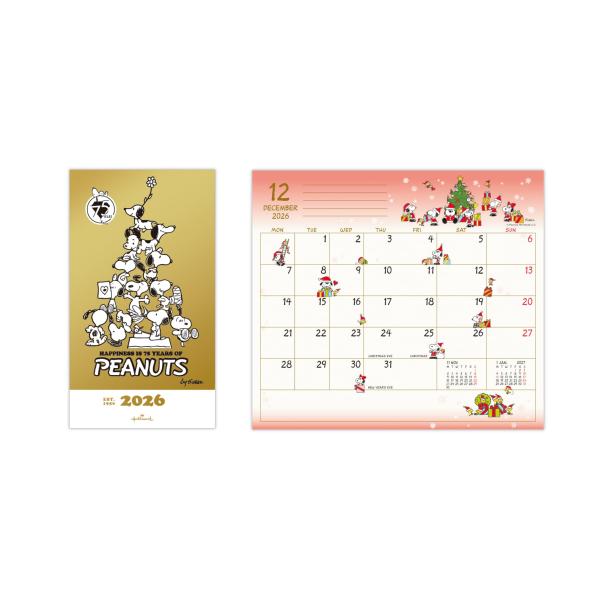 2026年度ダイアリー 10月始まり スヌーピー スリム 箔AG 75thピラミッド 845773 ...