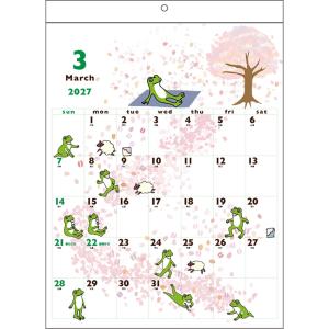 2027年度カレンダー 壁掛け かえるの時間 ...の詳細画像1