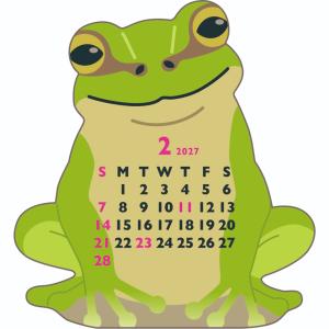 2027年度カレンダー 卓上 アニマルダイカッ...の詳細画像2