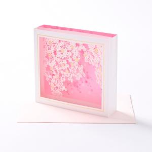 グリーティングカード GN-1913 サクラカード レーザーカット・ボックス