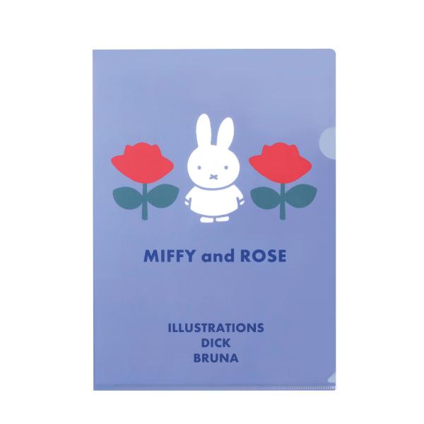 Miffy and ROSE A4クリアホルダー(シングル)A MF849A クツワ ミッフィー 文...