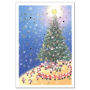 クリスマスカード グリーティングライフ ミニサンタカード S-314  こちらのカードの売上の一部は世界の医療団の支援活動に使われます。