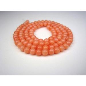 連売り商品 オレンジコーラル 珊瑚 品質ＡＡＡΦ3.8±0.2mm｜sunflower-shop