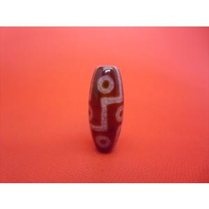 龍眼紅朱砂天珠 約49×13mm 一点物 : 天然石のお店Sun flower - 通販