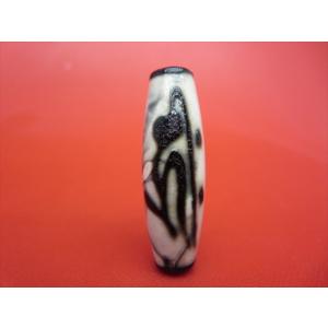 チベット天珠 札基拉姆ザキラム 天珠 油潤加工 37×13mm : 天然石のお店