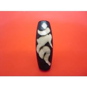 チベット銀線天珠 金剛虎牙六眼天珠 油潤加工馬蹄痕 : 天然石のお店Sun