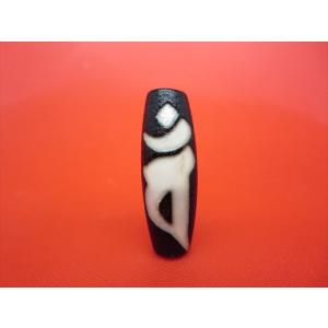 チベット天珠 金剛杵胎蔵界大日如来天珠 アーンク 龍鱗加工 一点物