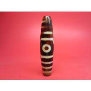 龍眼紅朱砂天珠 約49×13mm 一点物 : 天然石のお店Sun flower - 通販