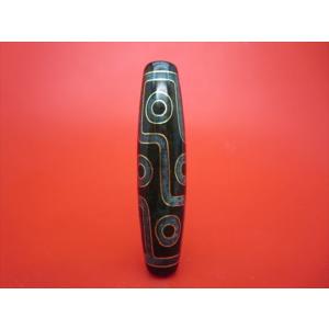 九眼紅朱砂天珠 約44×11.5mm 一点物 : 天然石のお店Sun flower - 通販