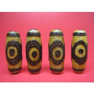 チベット高級天珠 逆十二眼天珠2粒SET 30×10mm : 天然石のお店Sun