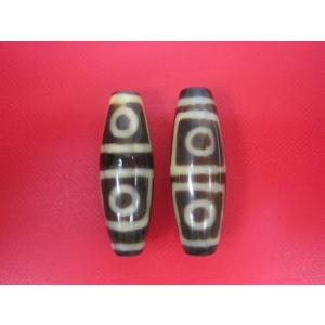 チベット銀線天珠 法螺四眼天珠 馬蹄痕 一点物 : 天然石のお店Sun