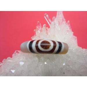 372天珠　仏三眼天珠　風化　馬蹄痕　良品質　　dzibeads！ チベット風化三色天珠 線珠 馬蹄痕 一点物 : 天然石のお店Sun