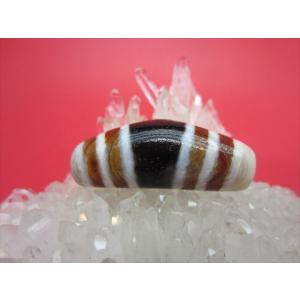 チベット風化三色天珠 線珠 馬蹄痕 一点物 : 天然石のお店Sun