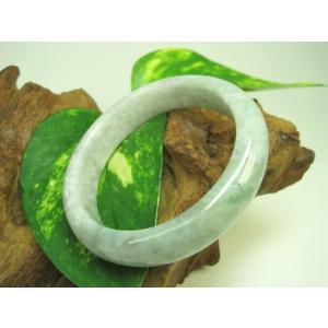 レディース 新品 天然 A級 ブレスレット 飄花玉 翡翠 バングル 陽緑