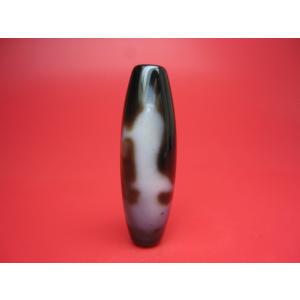 訳あり 観音紅朱砂天珠 約37×12mm 馬蹄痕 一点物 : 天然石のお店Sun