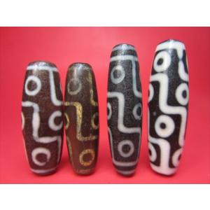 龍眼紅朱砂天珠 約49×13mm 一点物 : 天然石のお店Sun flower - 通販