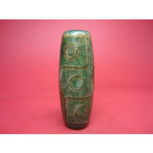 チベット高級龍紋天珠 逆九眼天珠 30×10mm 2粒SET : 天然石のお店Sun