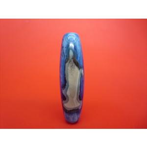 虎牙天珠　アンティーク　紅朱砂　馬蹄痕 虎牙紅朱砂天珠 約37×12mm 馬蹄痕 一点物 : 天然石のお店Sun flower