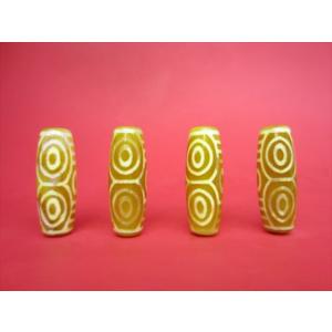 希少✩.*˚白ベース 龍眼天珠(*´˘`*) チベット天珠 龍眼天珠 白 38×13mm : 天然石のお店Sun flower - 通販