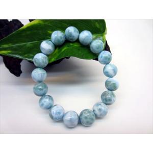 AAAAラリマー ブレスレット 14mm ドミニカ 高品質 天然石 宝石