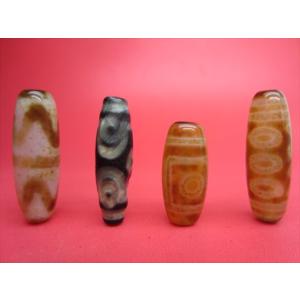 チベット天珠 十五眼天珠 グリーン 19×10mm : 天然石のお店Sun flower