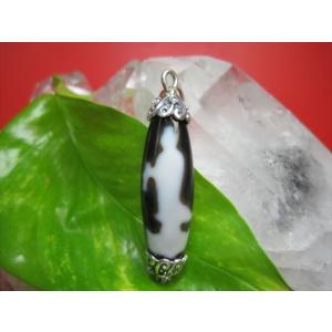 チベット高級至純天珠 神鷹天珠 ペンダントトップ ダイヤタイプ 一点物