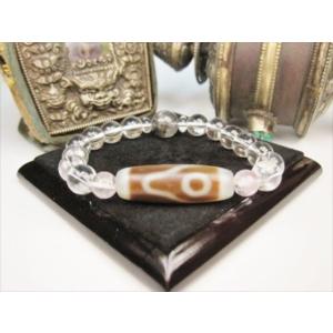 チベット火供天珠 福寿蜘蛛天珠 天然模様入り 一点物 : 天然石のお店