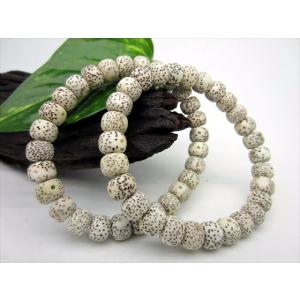 天珠ブレスレット 金剛杵天珠+薬師如意天珠 39×14mm+Φ10.2mm : 天然石