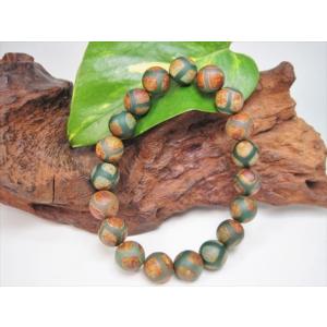 龍紋天珠ブレスレット 九眼天珠＋水晶＋ゴールドルチルクォーツ＋