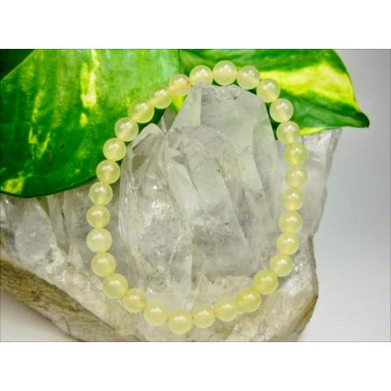 均一ブレスレット 天然イエローカルサイト Φ6±0.2mm
