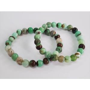 均一ブレスレット クリソプレーズ Φ8±0.2mm