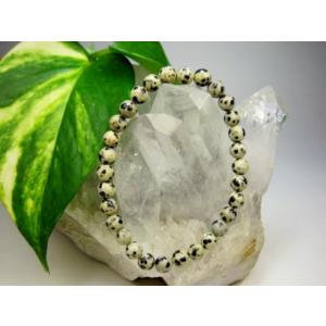 均一ブレスレット ダルメシアンジャスパーΦ6.5±0.2mm