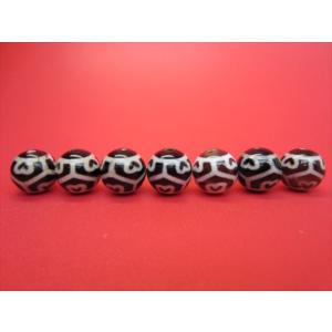 チベット高級天珠 逆十二眼天珠2粒SET 30×10mm : 天然石のお店Sun