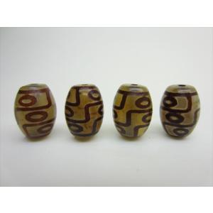 チベット銀線天珠 金剛虎牙六眼天珠 油潤加工馬蹄痕 : 天然石のお店Sun