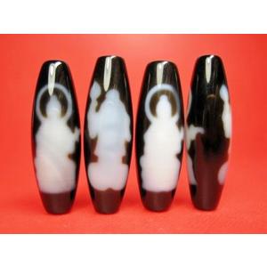 訳あり チベット高級至純天珠 雙弁財天天珠 38×12mm : 天然石のお店Sun