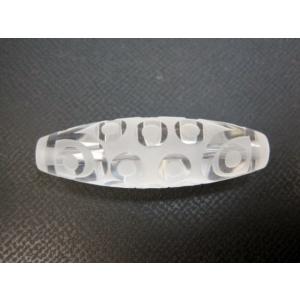 チベット銀線天珠 二十一眼天珠 約40×13.8mm 一点物 : 天然石のお店Sun