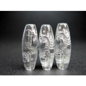 チベット水晶天珠 三眼天珠 30×11mm : 天然石のお店Sun flower - 通販