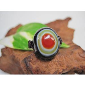 純真ホワイトカラー 四線虎牙天珠 しせんこがてんじゅ 縦サイズ:約15mm