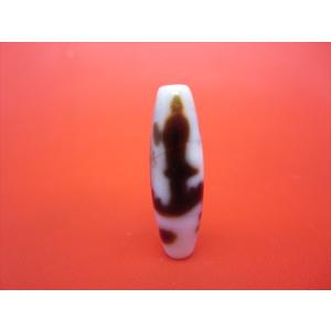 チベット天珠 騎龍観音天珠 白 29-30×10-11mm 2粒SET : 天然石のお店