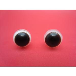 チベット高級天珠 羊眼板珠 天眼珠ツヤなし 約43×21mm 水晶入り