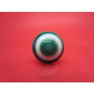グアテマラ産翡翠天珠 手彫り九眼天珠 約33×13×10mm 一点物 : 天然石の