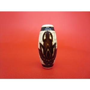 チベット天珠 十五眼天珠 油潤加工 38×12.5mm 馬蹄痕 : 天然石のお店
