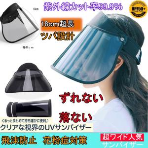 サンバイザー 折りたたみ  自転車通勤 収納可 くるくるサンバイザー