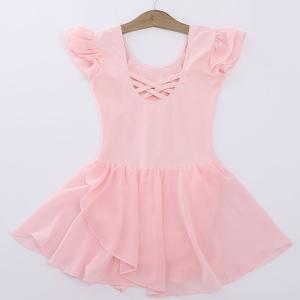 バレエ レオタード 子供用 セット スカートあり 女の子 発表会 キッズ レッスン着 バレエレオタード  チュチュスカート  蝶結び 演出服 新体操 練習着 セール