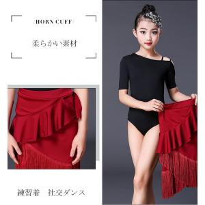 ラテンダンス キッズ 子供 ダンス衣装 ラテン...の詳細画像5