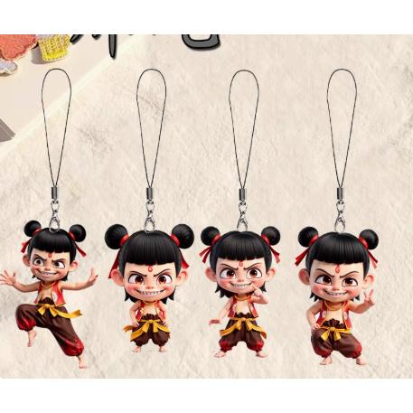 キーホルダー ナタ なた  アニメ 通学バッグ 子供 キッズ 大人 学生 中国語 可愛い おしゃれ ...