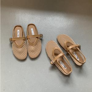 サンダル フラットシューズ メッシュ レディー...の詳細画像4