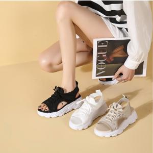 サンダル スポサン スポーツサンダル メッシュ 韓国風 レディース  スポーティ カジュアル 軽量 厚底 足長 22.5cm 23cm 23.5cm 24cm 24.5cm 25cm